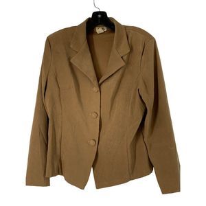 90s Women’s Vintage Sally Suede Fabric Blazer Size M Petite 5419 USA